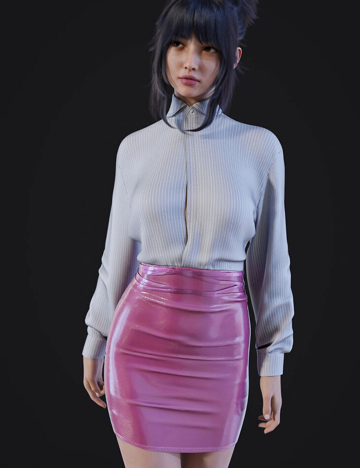 DForce Classic Shirt Dress for Genesis