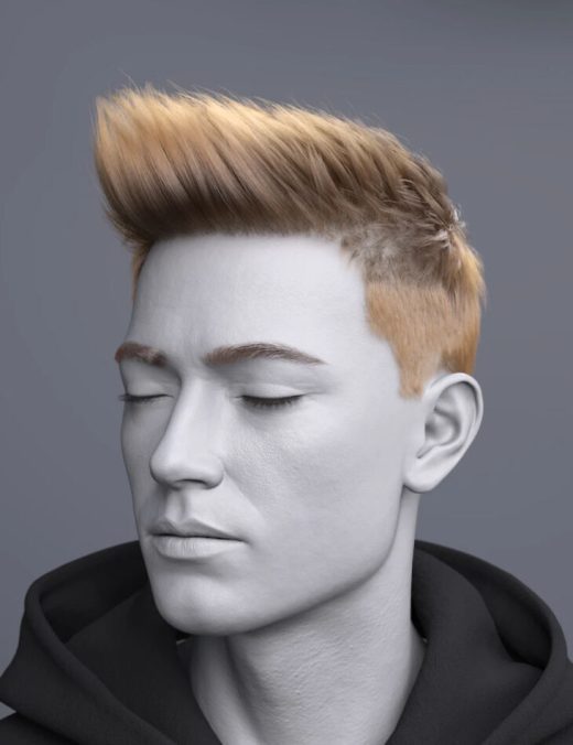 DForce FV Bold Faux Hawk Hair for Genesis