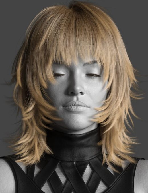 DForce Sci Pop Hair for Genesis