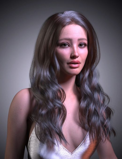 DForce Strand Based FE With Dishevelled Hair for Genesis 9, 8, and 8.1