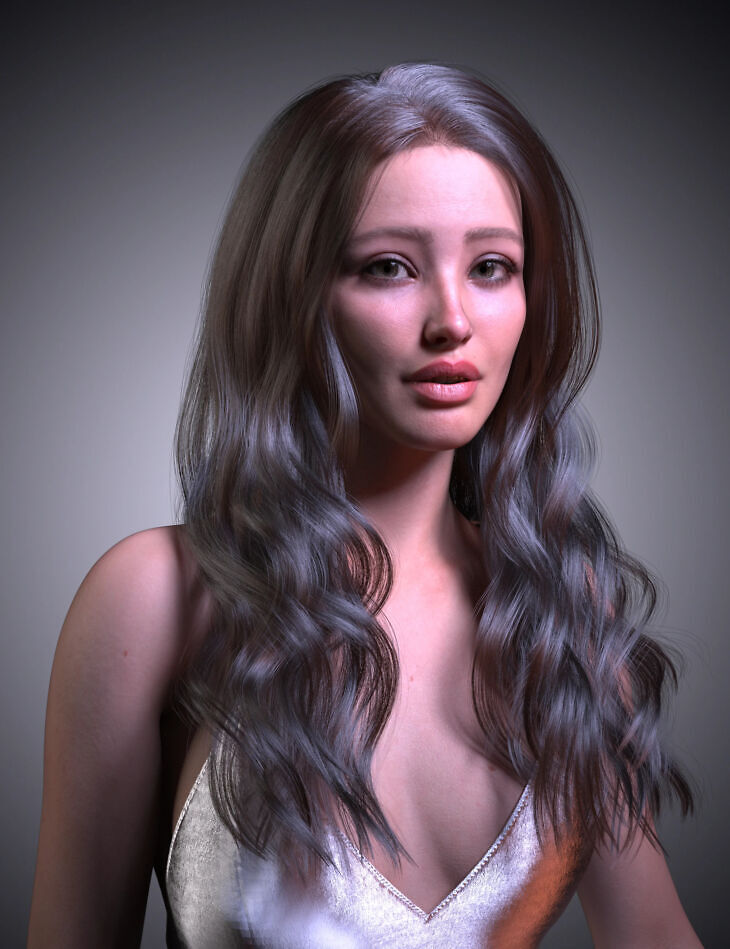 DForce Strand Based FE With Dishevelled Hair for Genesis 9, 8, and 8.1