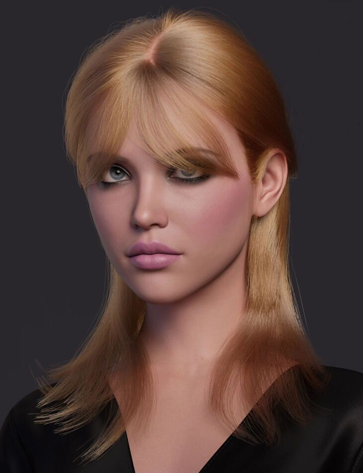 DForce Strand Based Softly Tied Ponytail Hair for Genesis