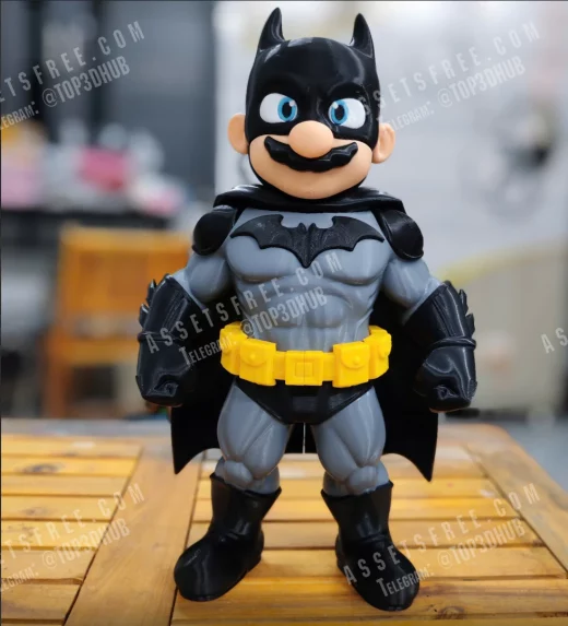 Mario x batman fushion fan art no ams multiparts