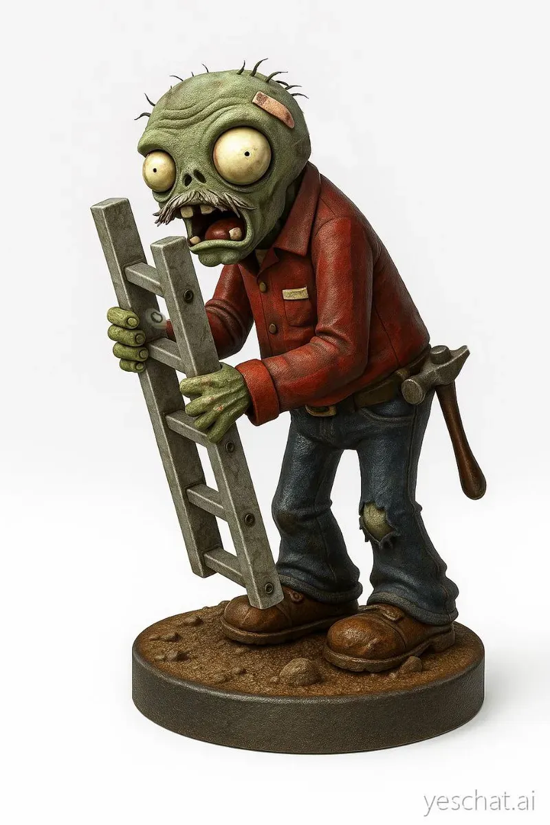 зомбак с лестницей