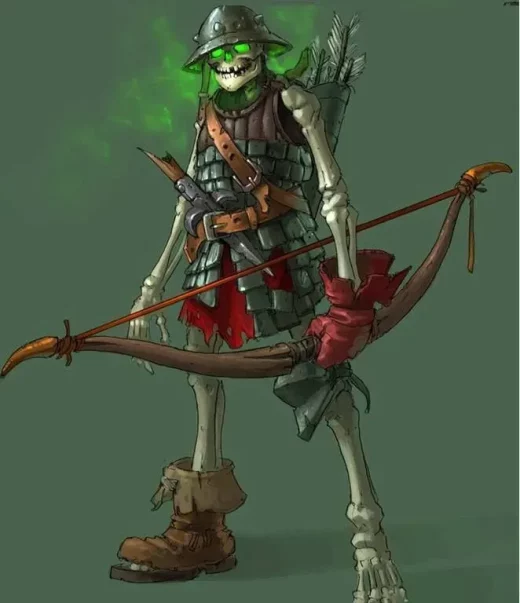 скелет лучник