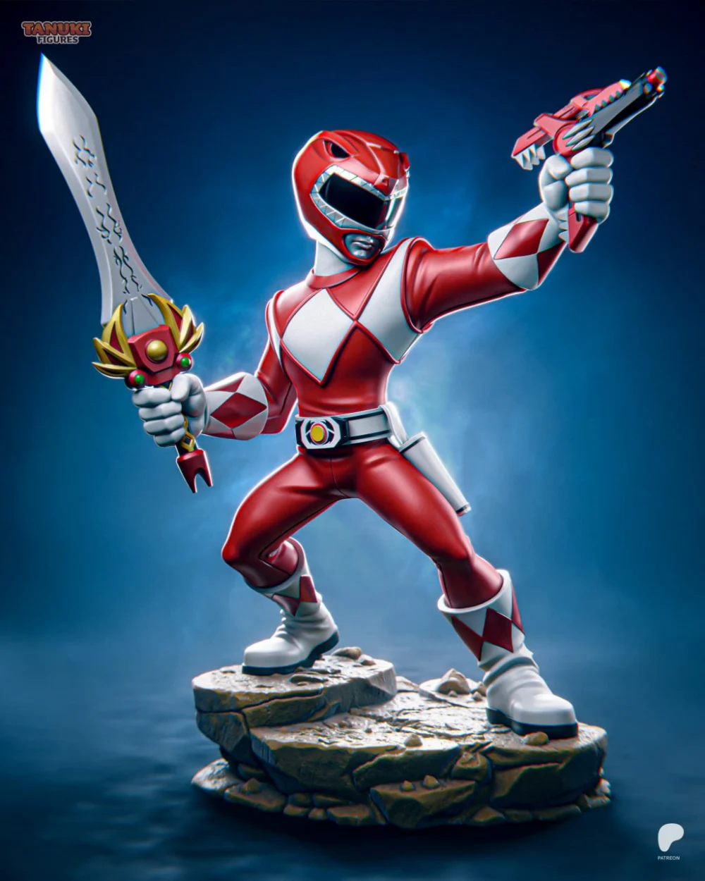 2602-Red-Power-Ranger-3 – STL 3D Print Model | AssetsFree.com 2602 Red Power Ranger