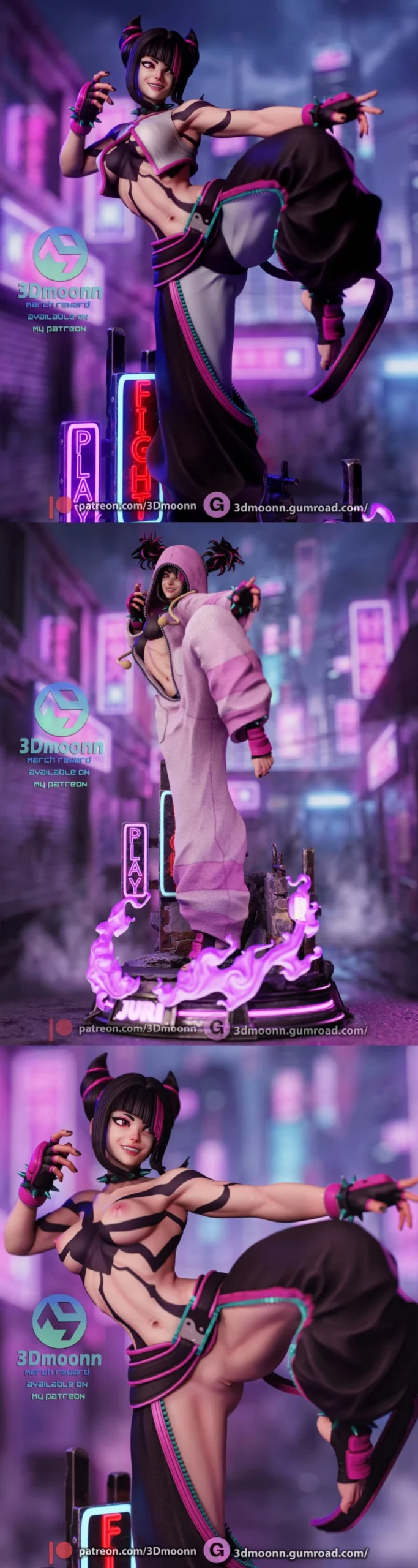 3Dmoonn – Juri Han – Street Fighter