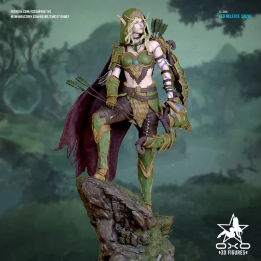 Alleria Windrunner Miniature Figure OXO3D Figures
