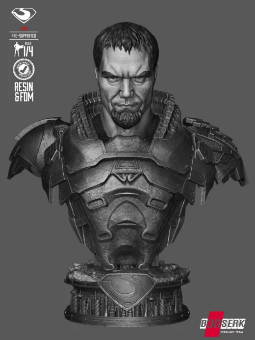 B3DSERK General Zod Bust Portrait
