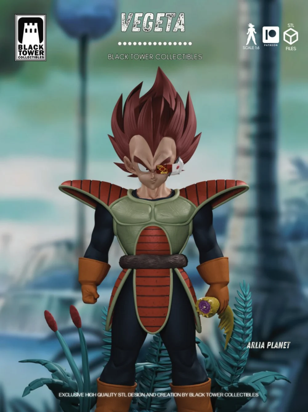 Black Tower Collectibles Vegeta Arlia Planet Dragon Ball