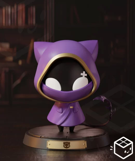 Cute Guildie Mage Shoto Vtuber Companion shy3d chibii