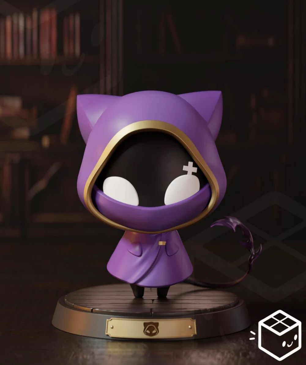Cute Guildie Mage Shoto Vtuber Companion shy3d chibii
