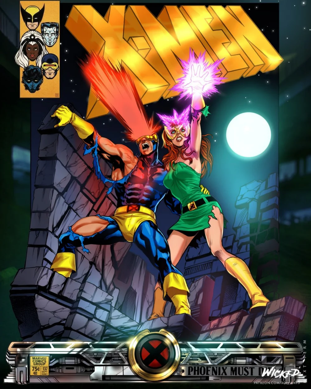 Cyclops and Jean Gray Diorama