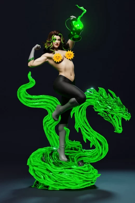 Jessica Cruz Green Lantern Extra Abe3D by Marcio