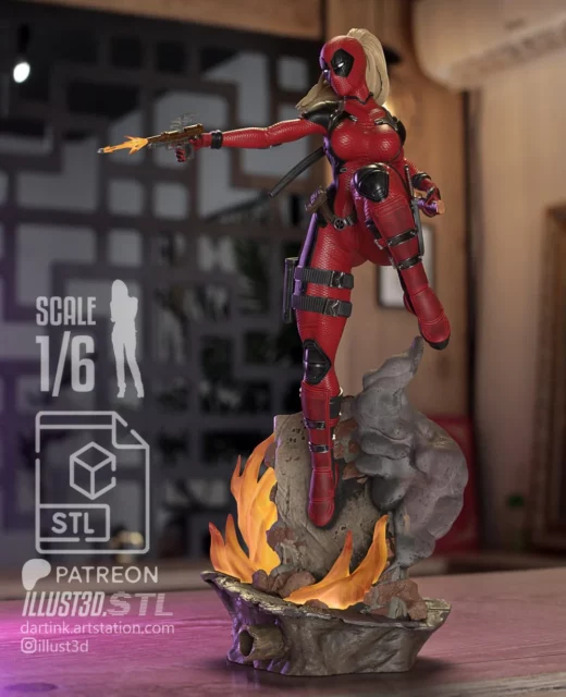 Lady Deadpool NSFW