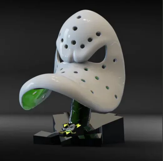 Mighty Ducks Mask w Stand