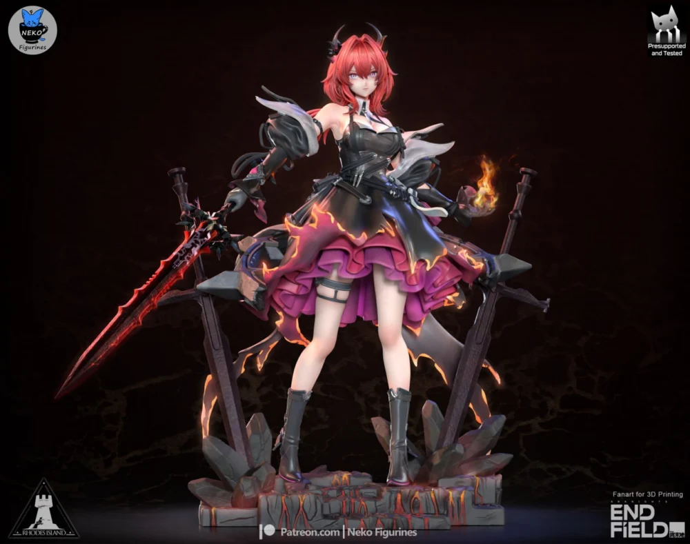 Neko Figurines Laevatain (Arknights Enfield)