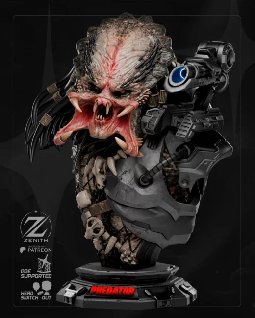 Predator STL Bust