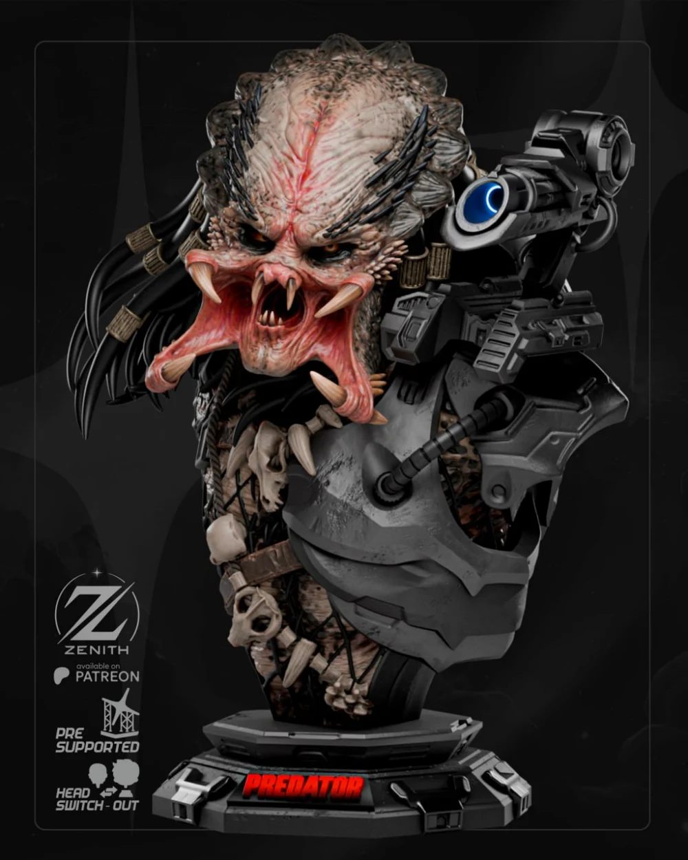 Predator STL Bust