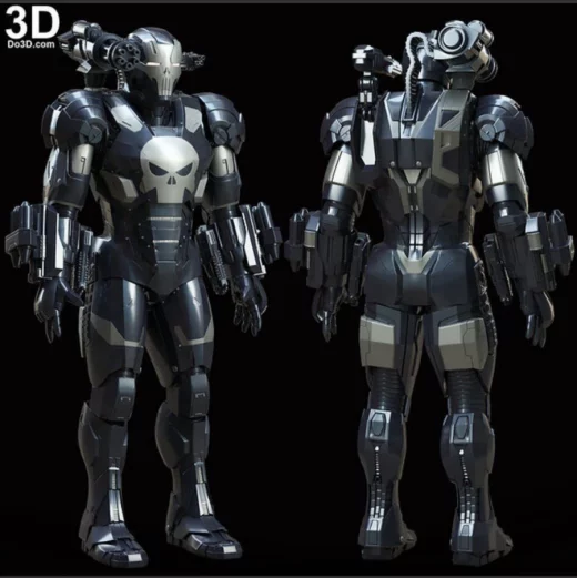 Punisher war machine full body Washed