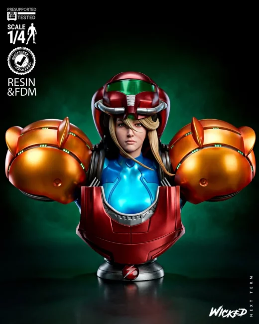 Samus Varia Suit Portarit Bust
