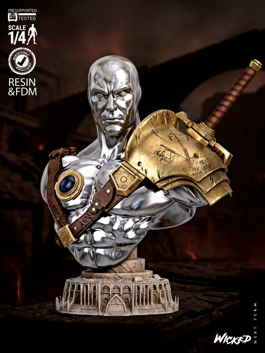 Wicked Silver Surfer Bust Portrait