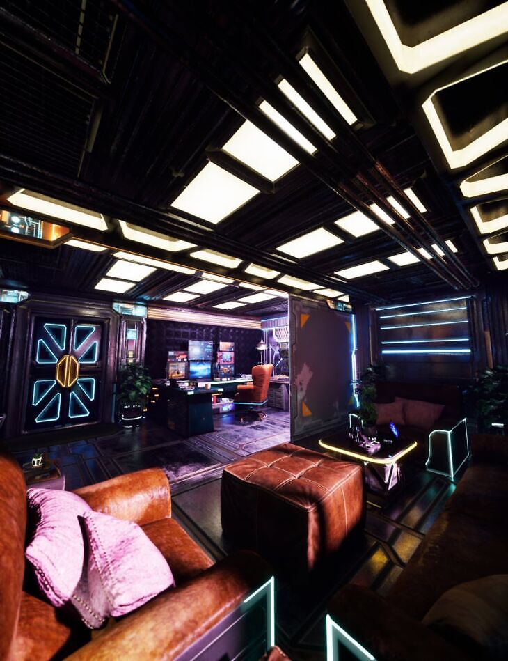 XI Cyberpunk Home Office