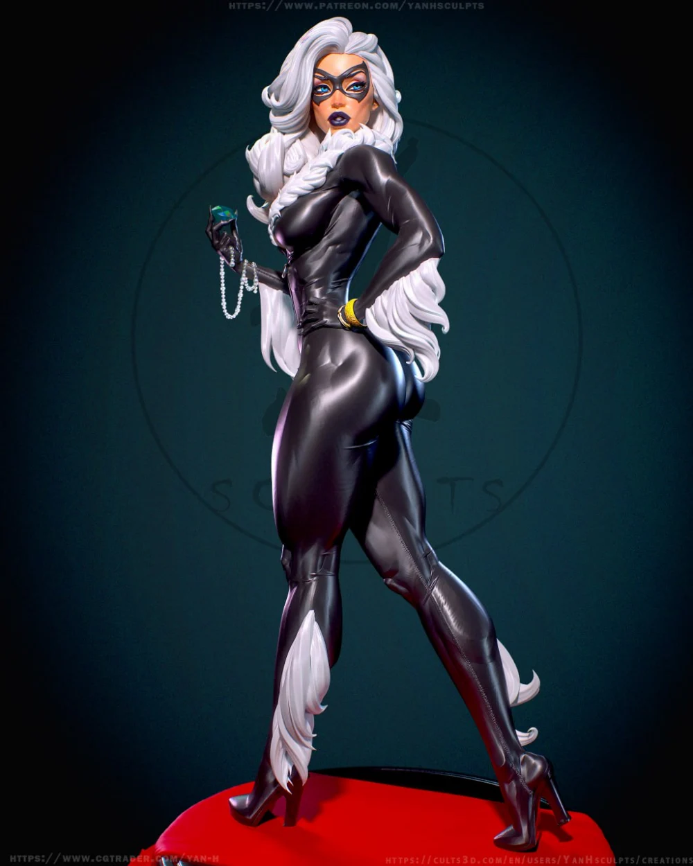 Yan H Marvel Black Cat