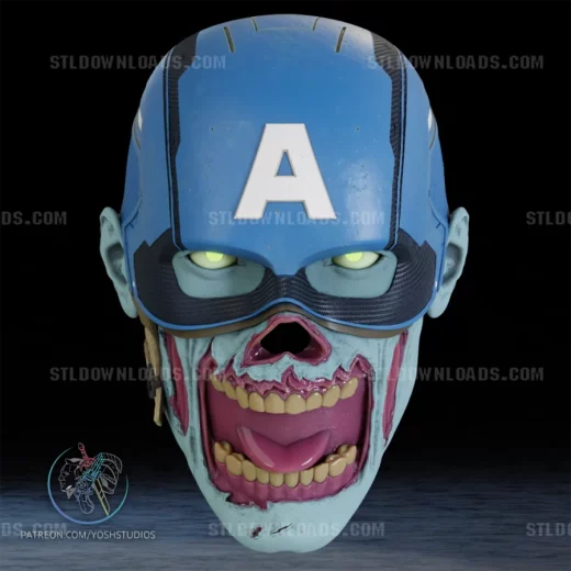 Zombie Captain America Helmet