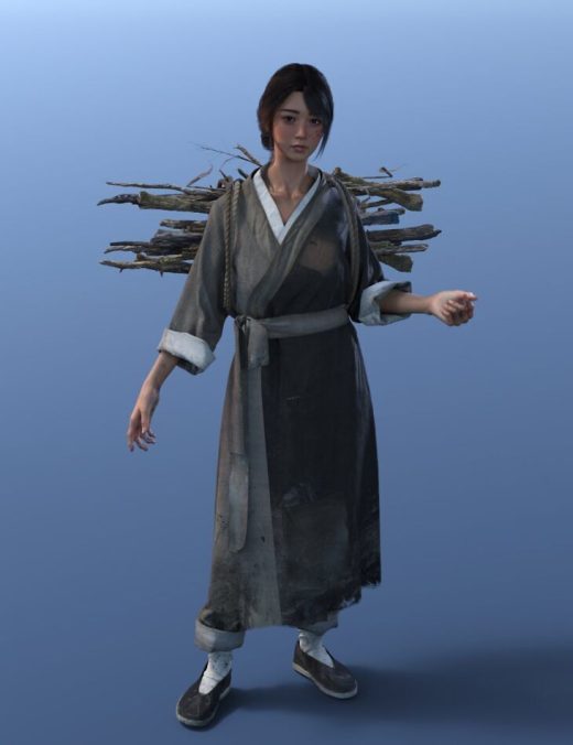 DForce Chinese Villager Outfit for Genesis