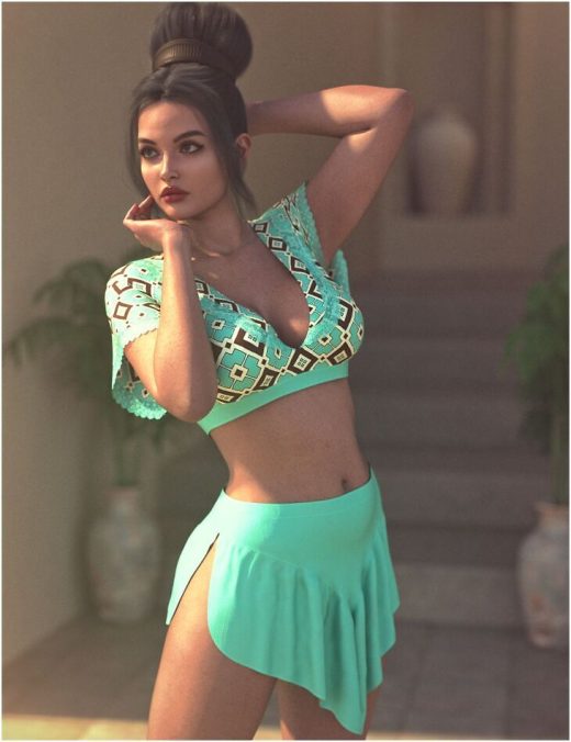 DForce Nahla Outfit For Genesis