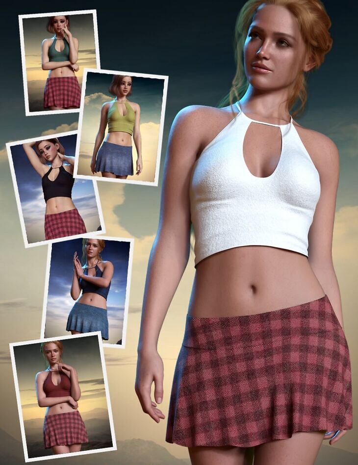 DForce Sassy Eclipse Outfit Set for Genesis