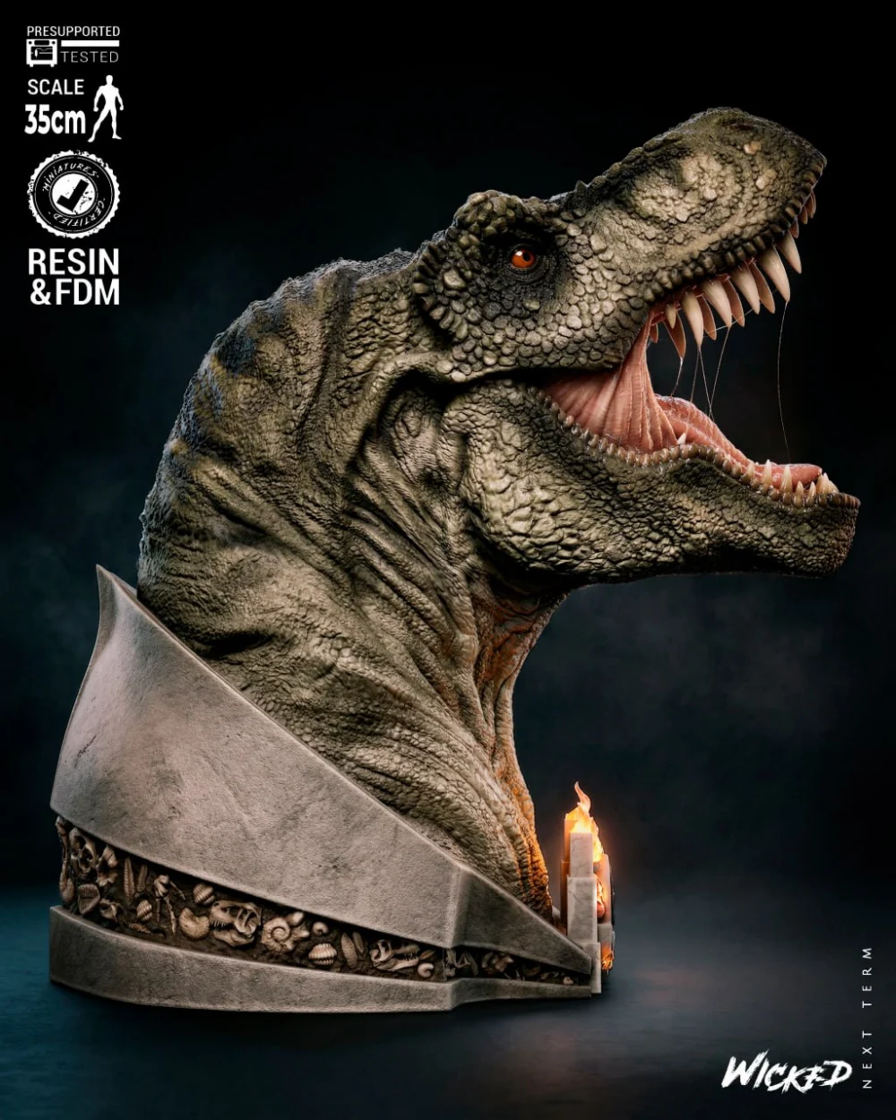2603 T Rex Bust