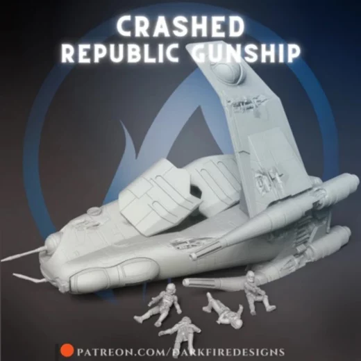 Acclimator Class Assault Ship Crashed DF106