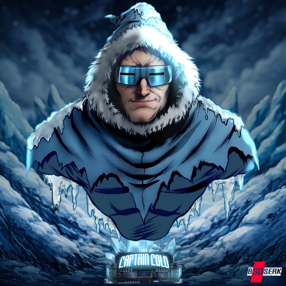 B3DSERK Captain Cold Bust Portrait