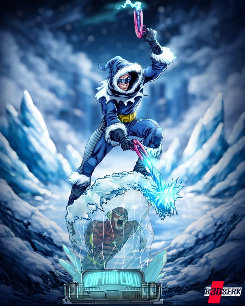 B3DSERK Captain Cold Sculpture