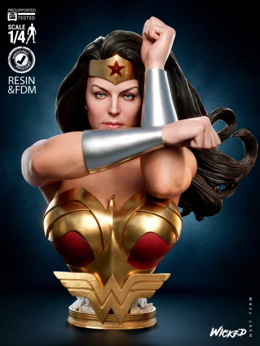 B3DSERK Wonder Woman Bust Portrait