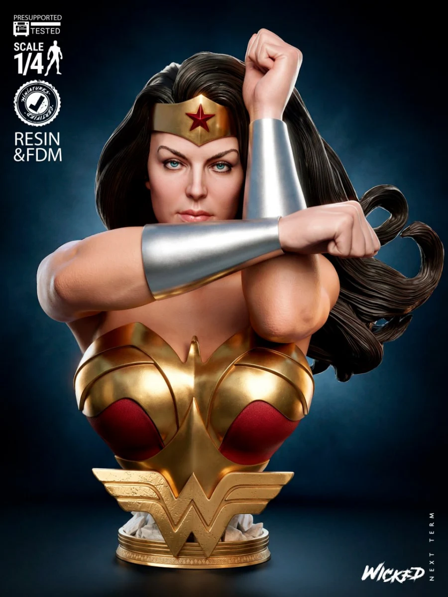 B3DSERK – Wonder Woman Bust Portrait – STL 3D Print Model | AssetsFree.com B3DSERK Wonder Woman Bust Portrait