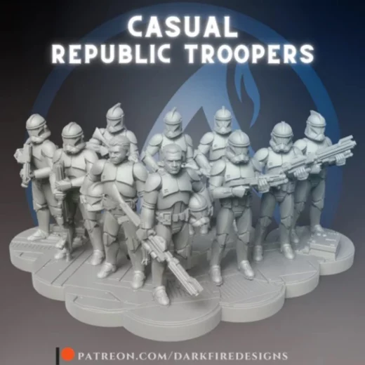 Clone Trooper Casual Squad DF206
