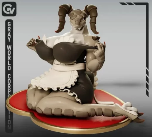Deathclaw Maid Fallout (R) Gray World Corporation