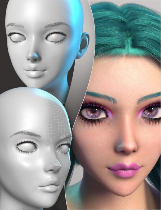 Face Off Anime for Genesis 9 Feminine