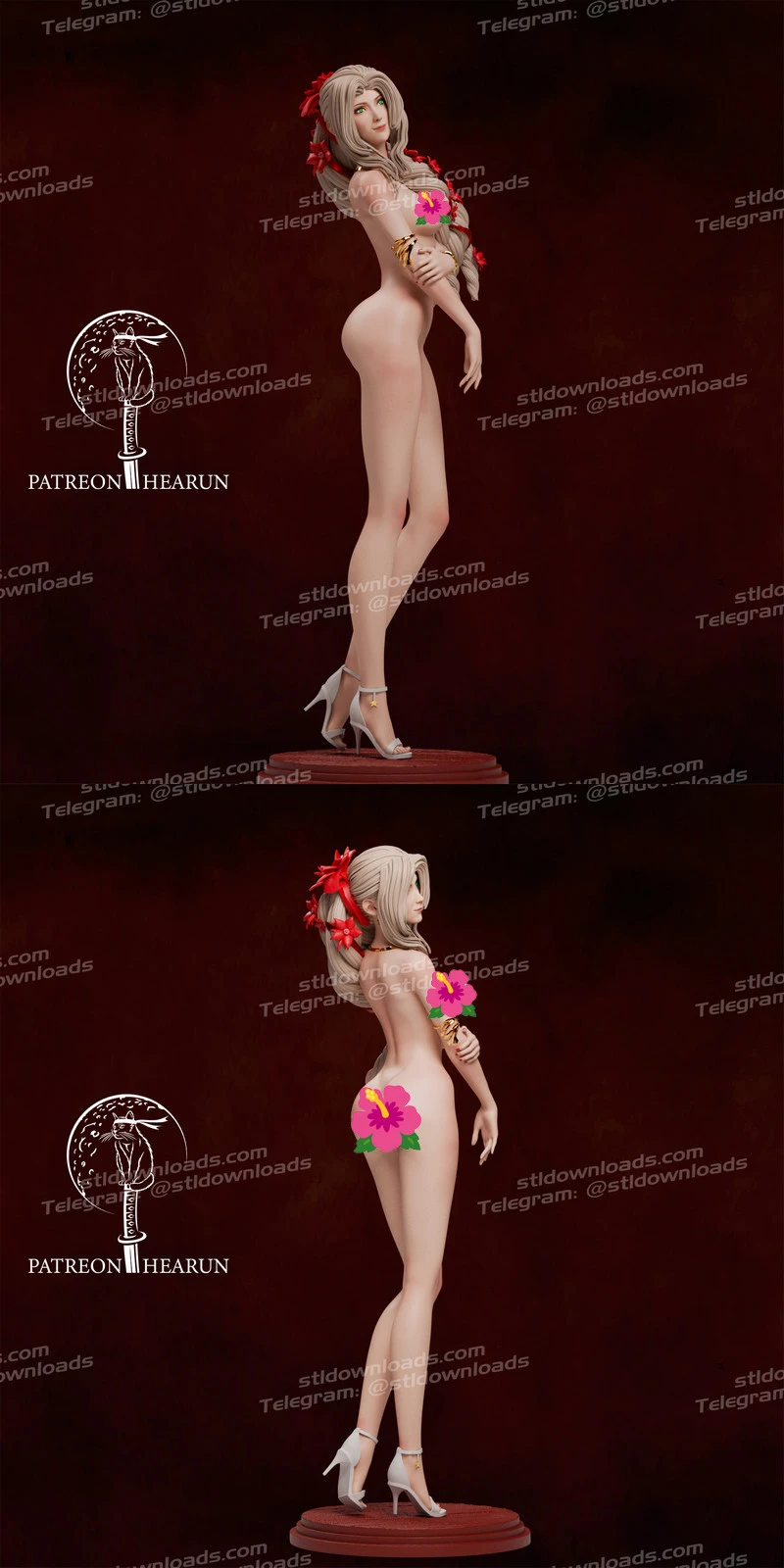 Hearun Aerith Gainsborough Final Fantasy NSFW Version