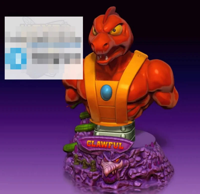 Hex3D ClawfulBust SingleColor