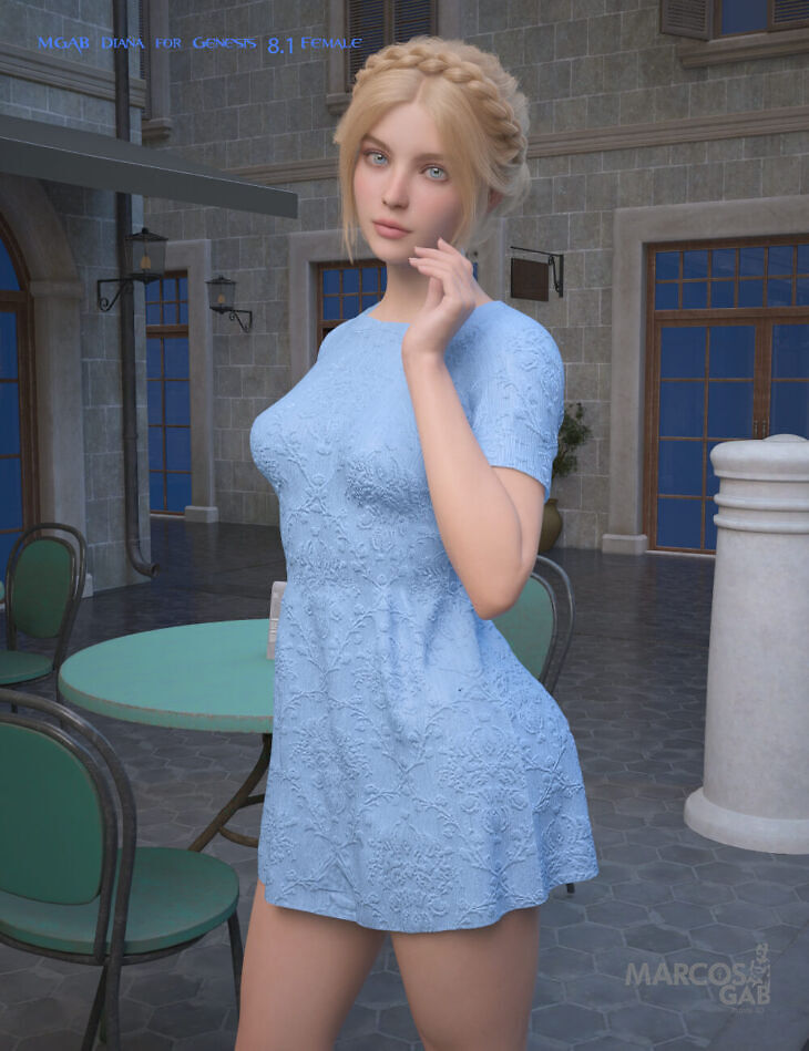 MGAB Diana for Genesis 8 1 Female