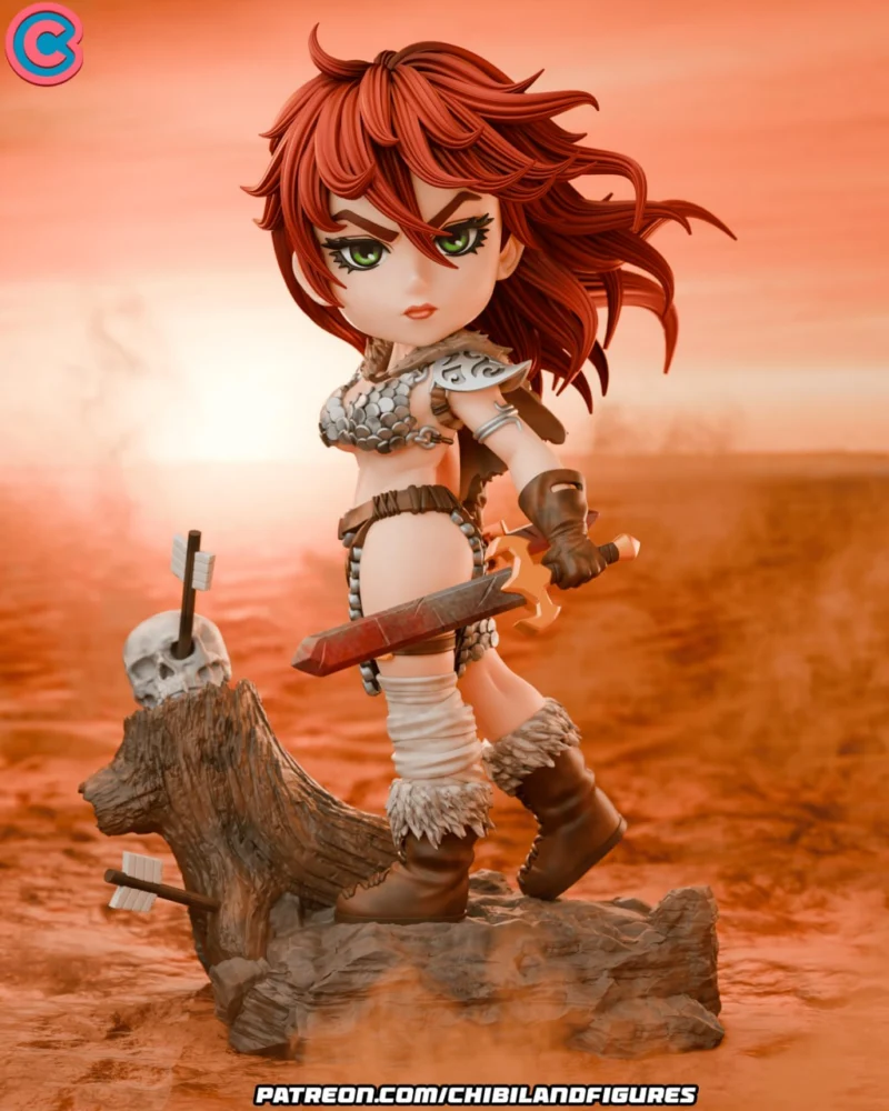 RedSonja Chibi Redsonja HQ Chibi Land Figures