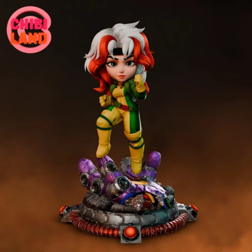 Rogue (X Men) Chibi Chibi Land Figures @stl for Home