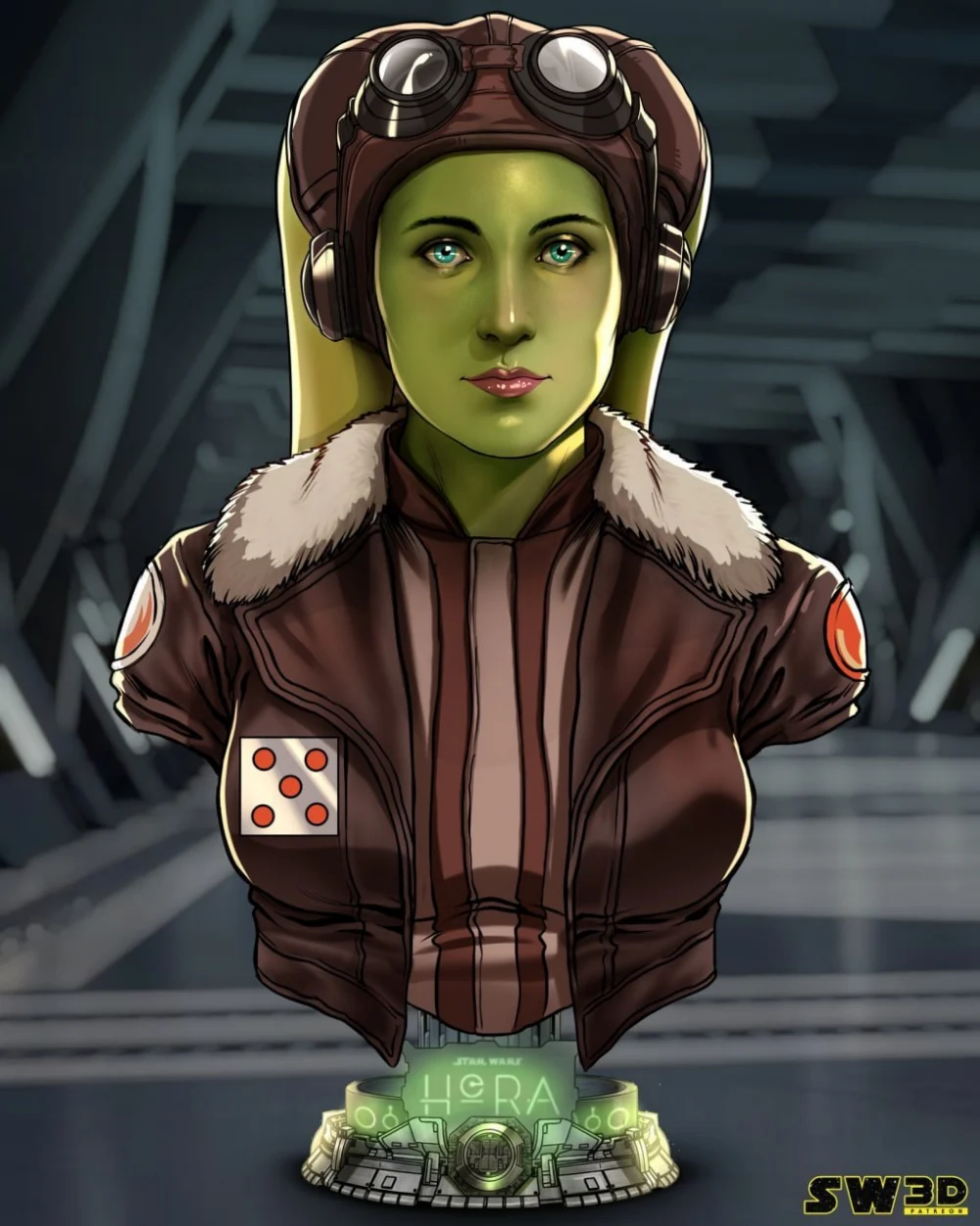 SW3D Hera Syndulla Portrait Bust (Non Supported)