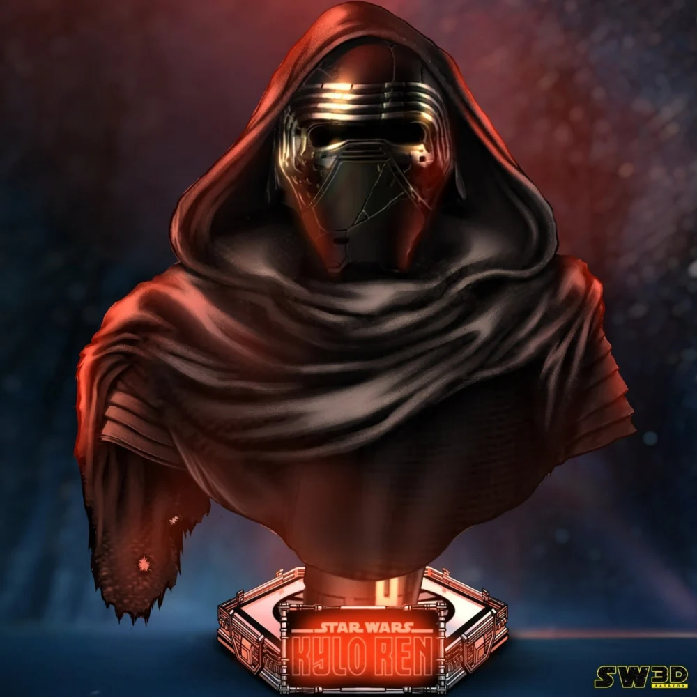 SW3D Kylo Ren Portrait Bust (Non Supported)
