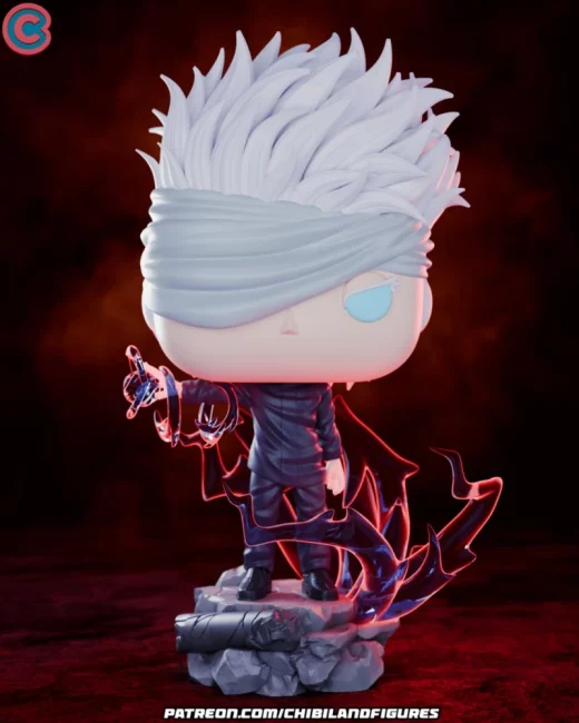 Satoru Gojo Funko Jujutsu Kaisen Chibi Land Figures