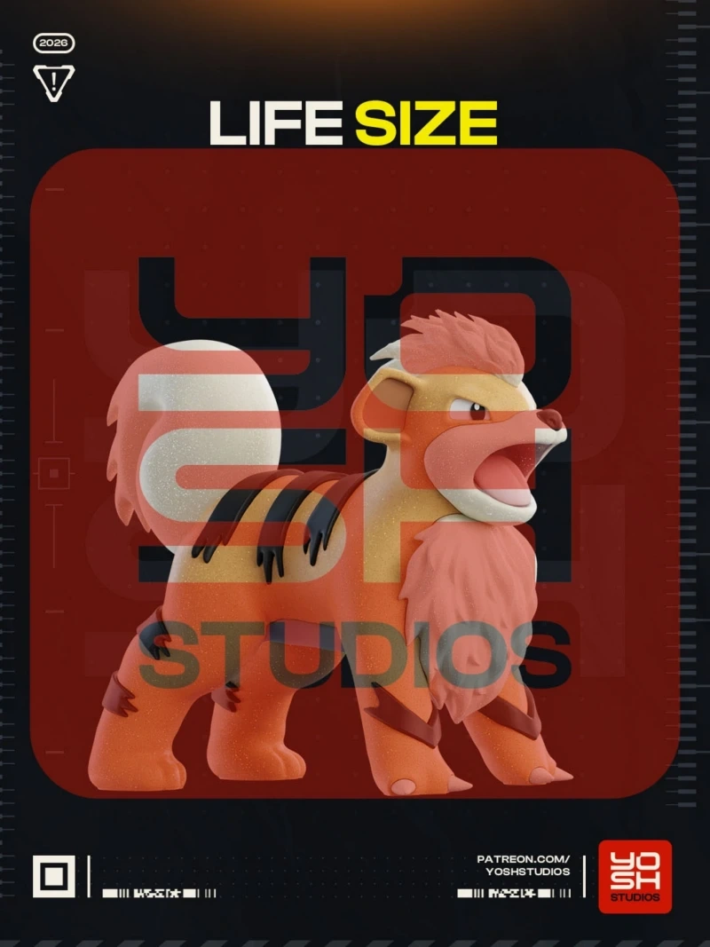 Yosh Studios 2026 02 Life Size Growlithe
